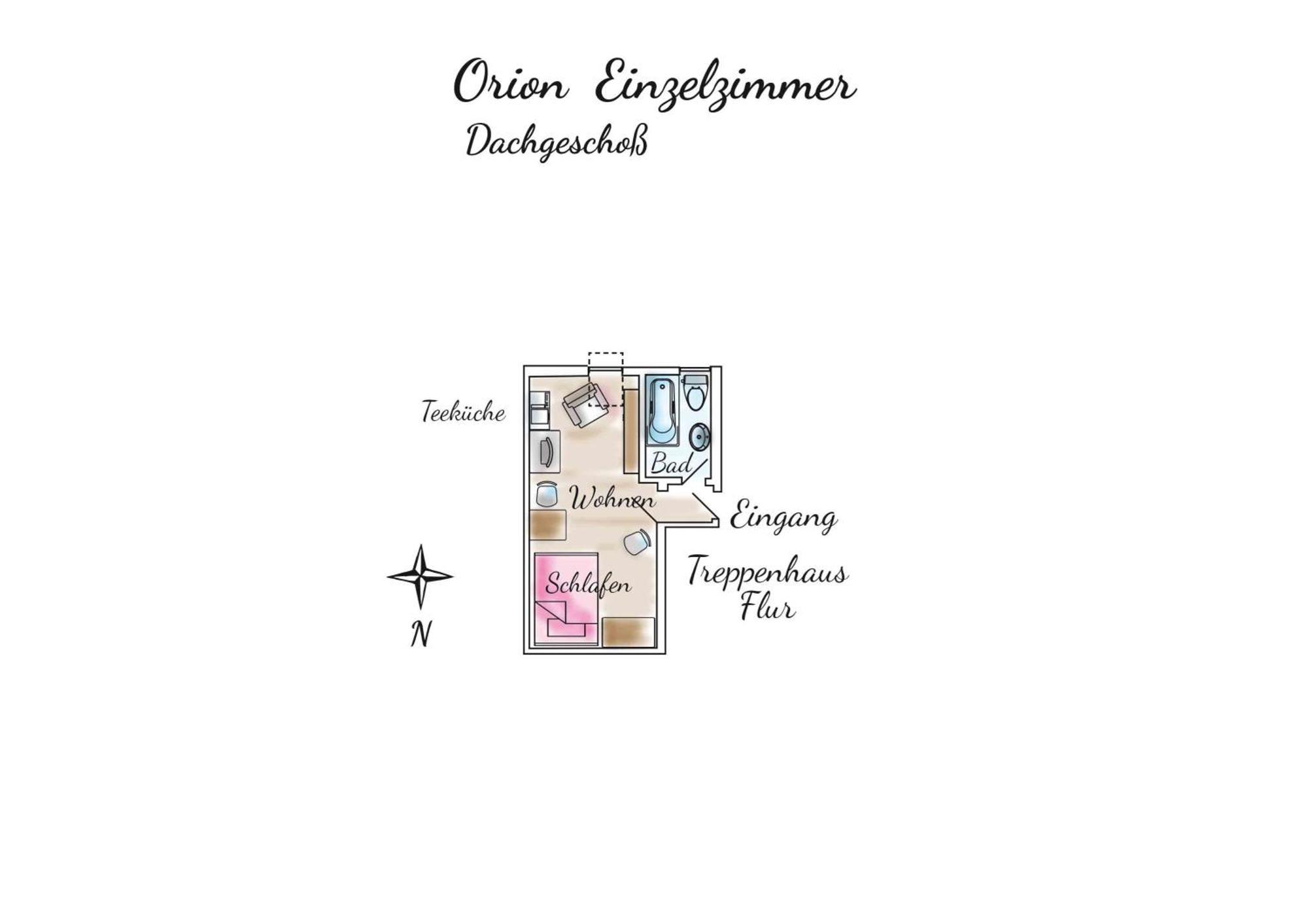 Gaestehaus Orion - Einzelzimmer 11 Spiekeroog Dış mekan fotoğraf